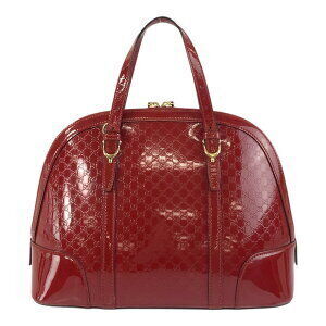 Gucci ssima Enamel Red Bag Shoulder Handbag
